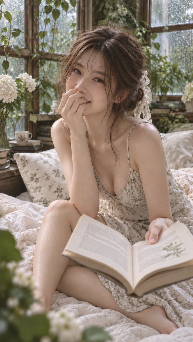 Photorealistic Portraits Capturing Natural, Intimate Moments of an Adult Woman