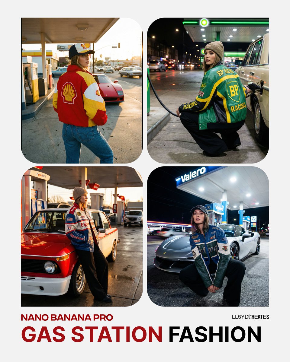 Revved Up Streetwear: Gas Station Chic