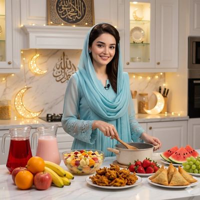 Ramadan Iftar Moment: A Cinematic Cooking Scene