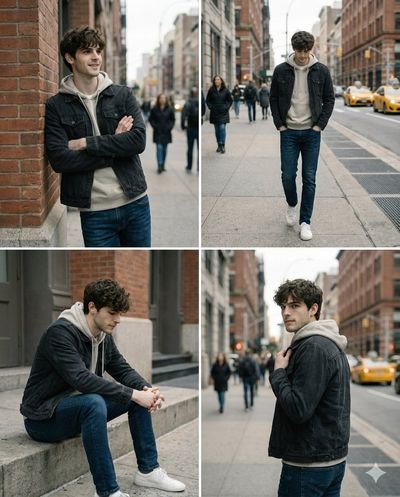 Authentic Urban Portrait in Soft Natural Light