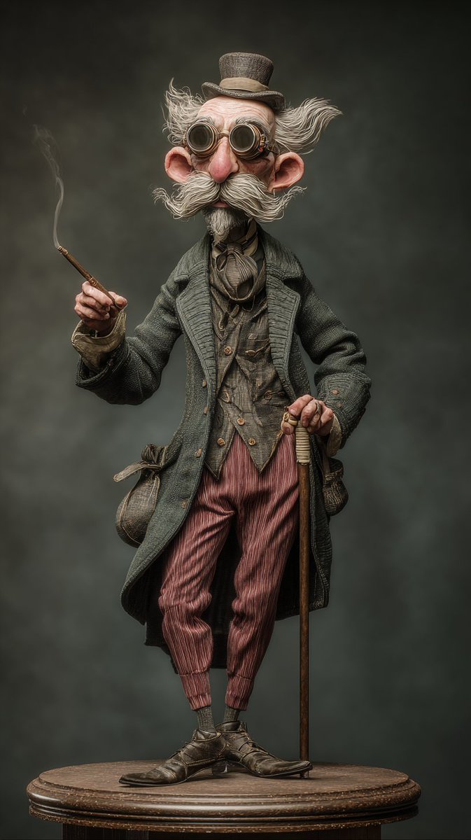 Steampunk Gentleman: A Victorian Masterpiece in 3D