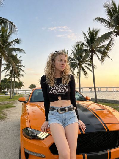 Sunset Racer: Y2K Streetwear Meets Coastal Vibes