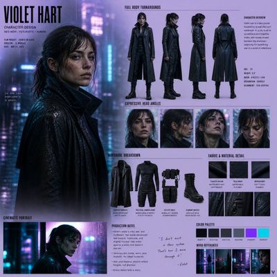 Neo-Noir Character Design: A Cinematic Journey