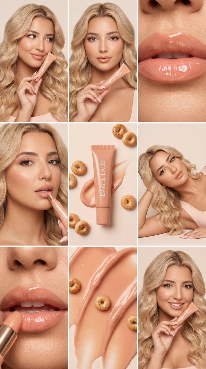 Luxury Lip Gloss in Soft Peach: The Ultimate Beauty Campaign