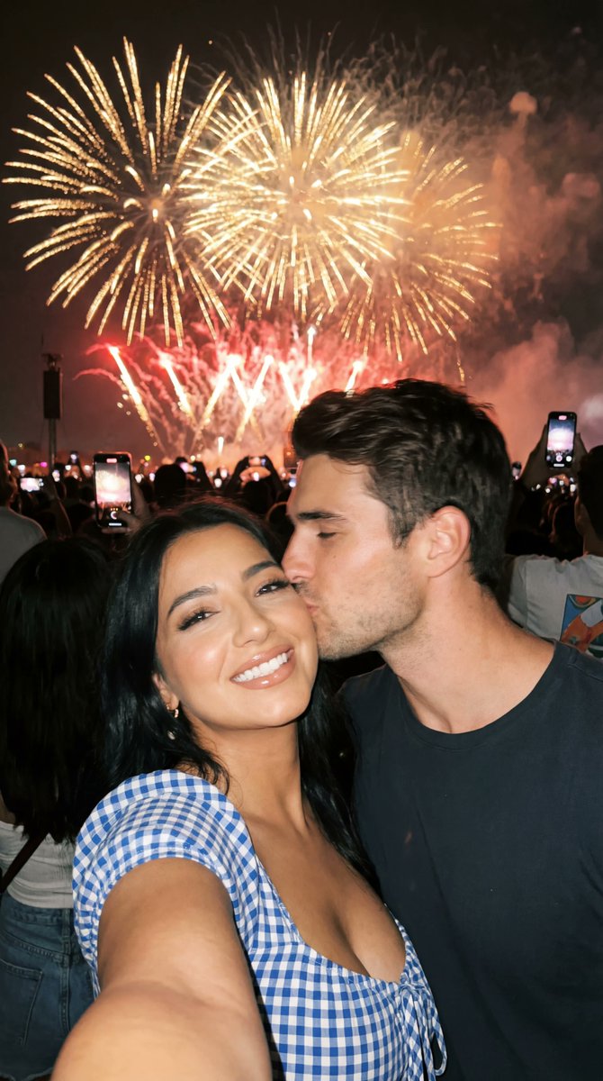 A Sparkling Love: Festival Fireworks Selfie
