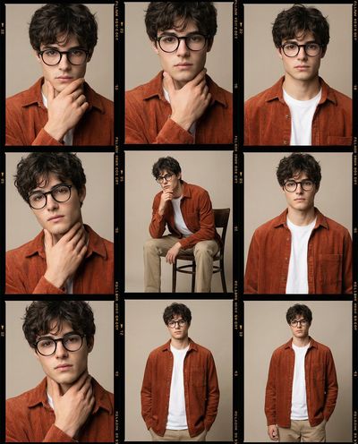 Sophisticated Portraits in Earthy Hues