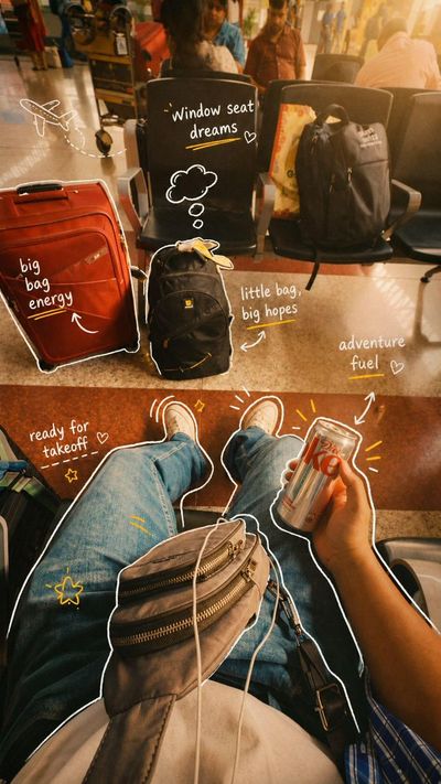 Golden Hour Travel Moments in Airports and Airplanes