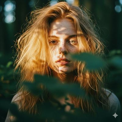 Freckles and Forest: A Cinematic Portrait