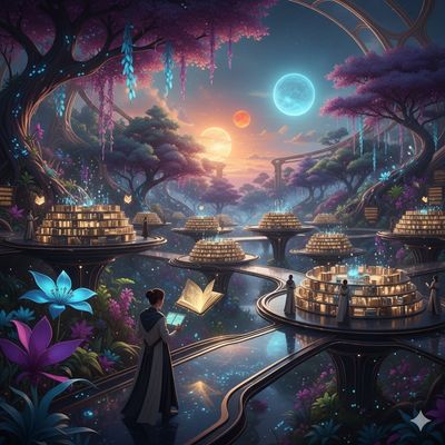 Whimsical Wonders: Libraries and Underwater Cities