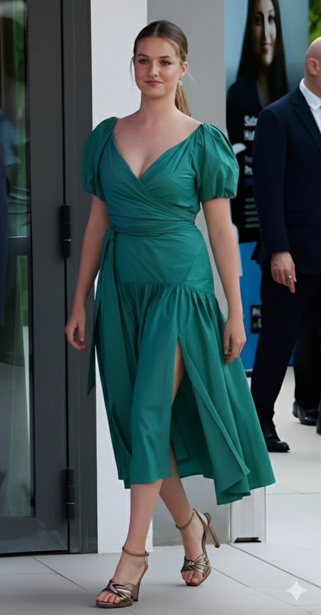 Elegant Emerald Grace: A Fashion Forward Moment