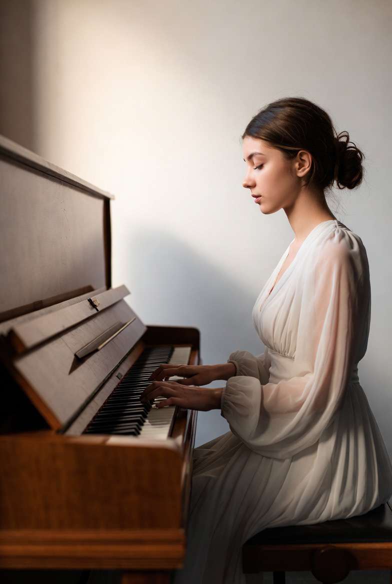 Timeless Elegance: A Classical Piano Portrait