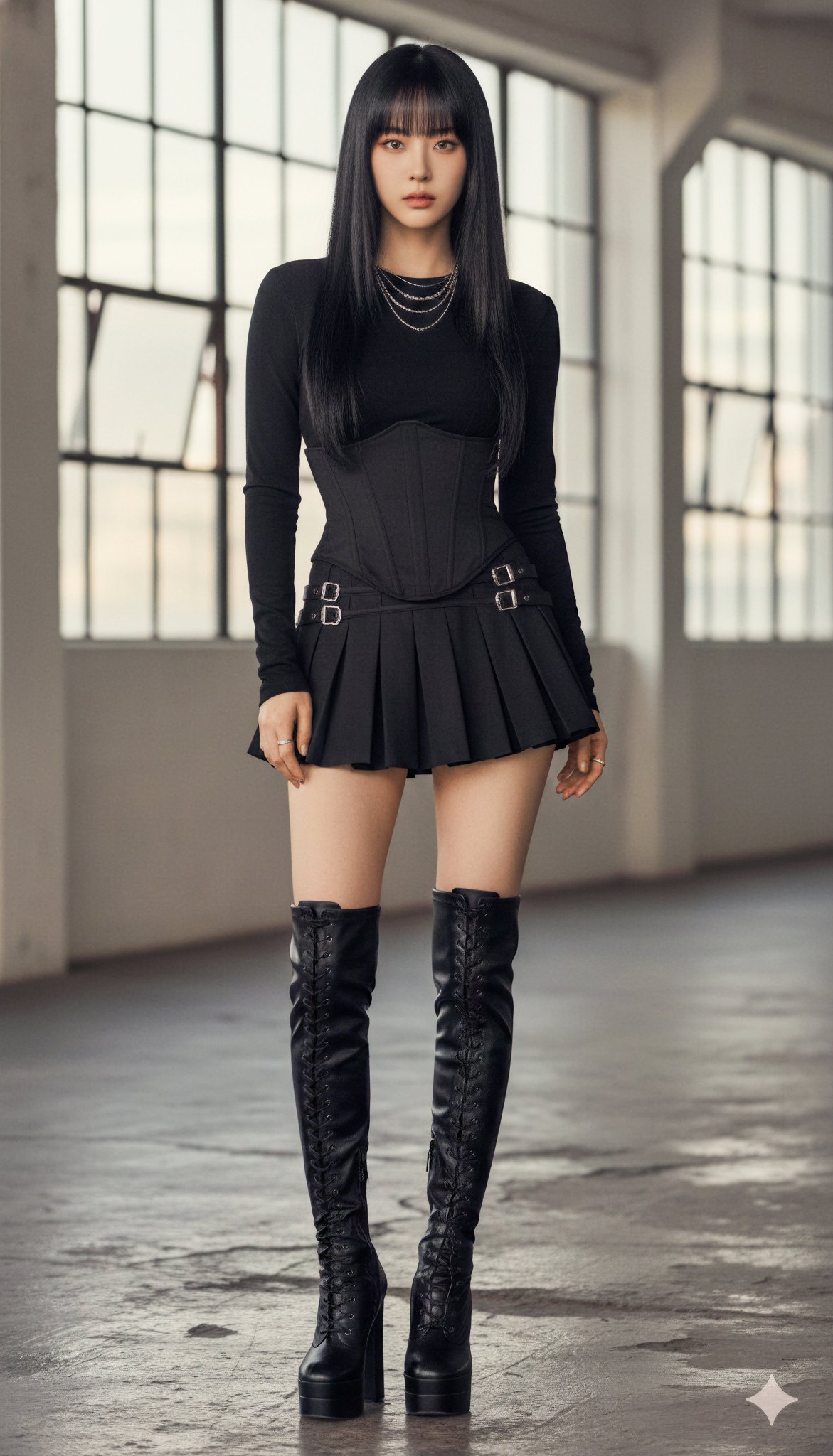 East Asian Idol Full-Body Portrait