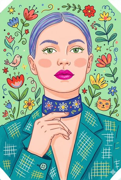 Whimsical Artistry: A Folk Tale in Color