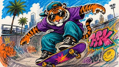 Vibrant Marker Illustration of [Subject]