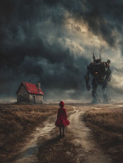 The Road Ahead: Child in a Silent Landscape