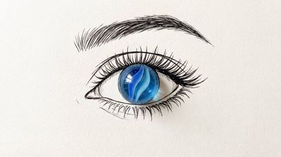Visionary Fusion: Eye Meets Marble