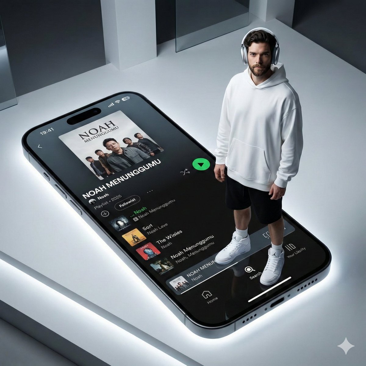Futuristic Fashion on a Giant Screen