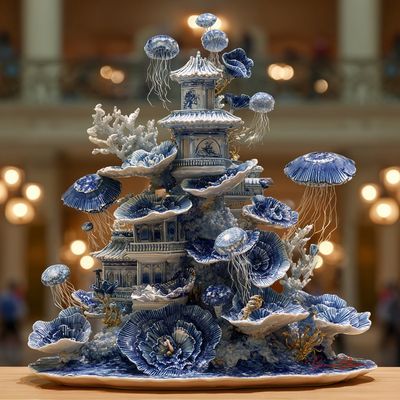 Coral Dreams: A Porcelain Underwater Fantasy