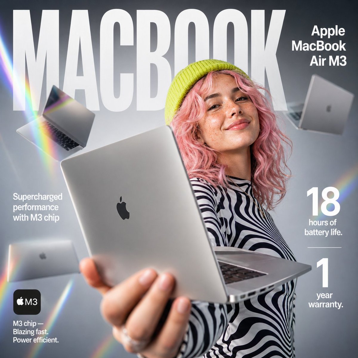 Sleek & Powerful: Apple MacBook Air M3 in Focus