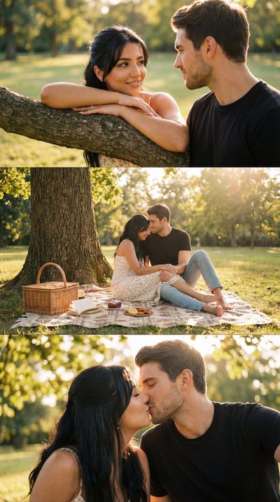 Golden Hour Romance: A Picnic Love Story