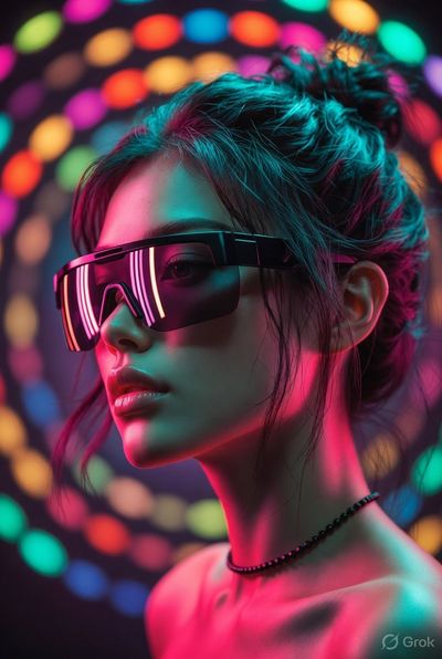 Cyberpunk Elegance: A Portrait of Futuristic Beauty