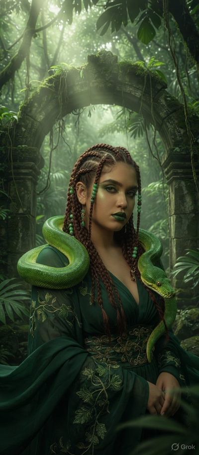 Jungle Priestess in Emerald Silence