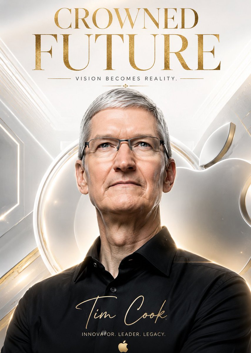 A visionary CEO stands confidently in a futuristic gold-lit studio portrait