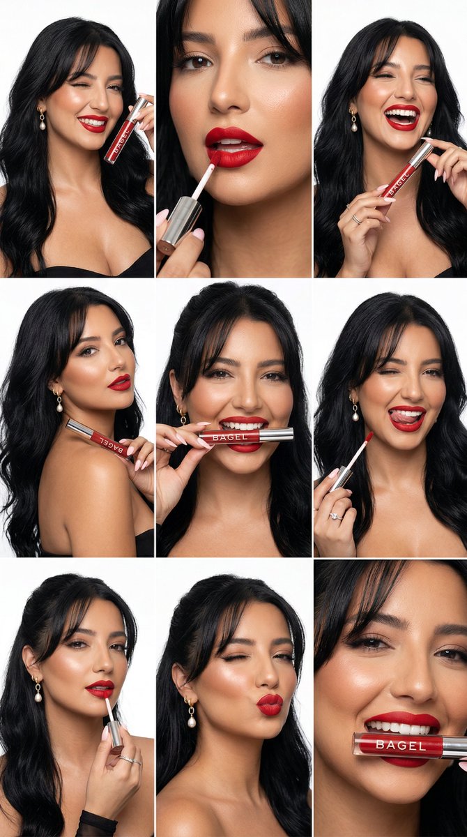 High-Fashion Beauty with BAGEL Lip Product