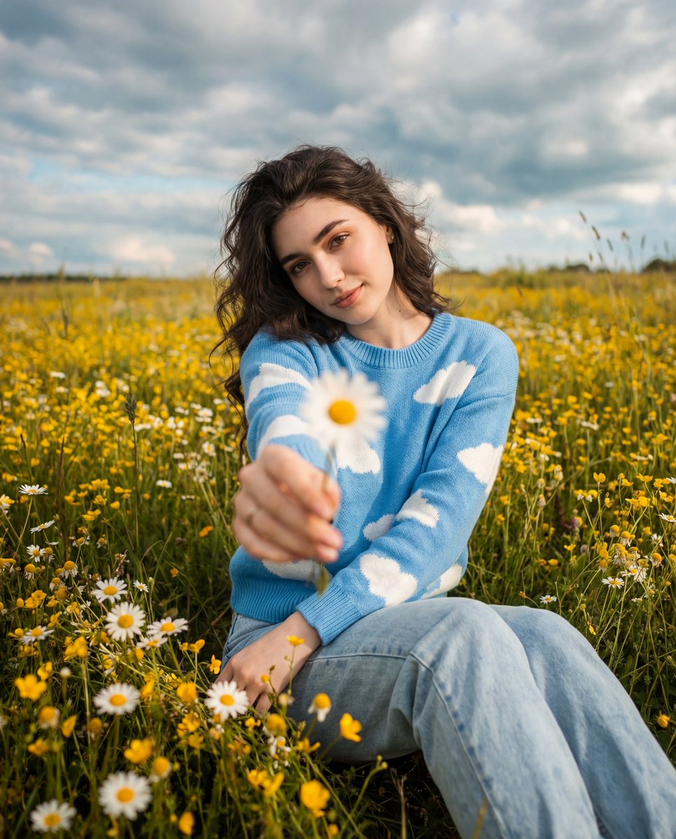 Whispers of a Gentle Heart in Wildflowers