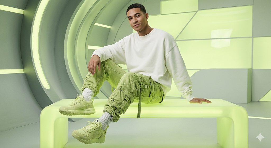 Futuristic Lemon Green Fashion Editorial