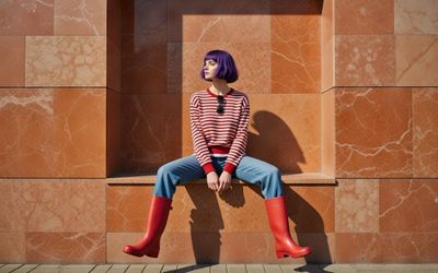 Golden Hour Street Chic: Fire Meets Fashion