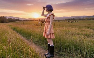 A Quiet Evening of Reflection in the Countryside