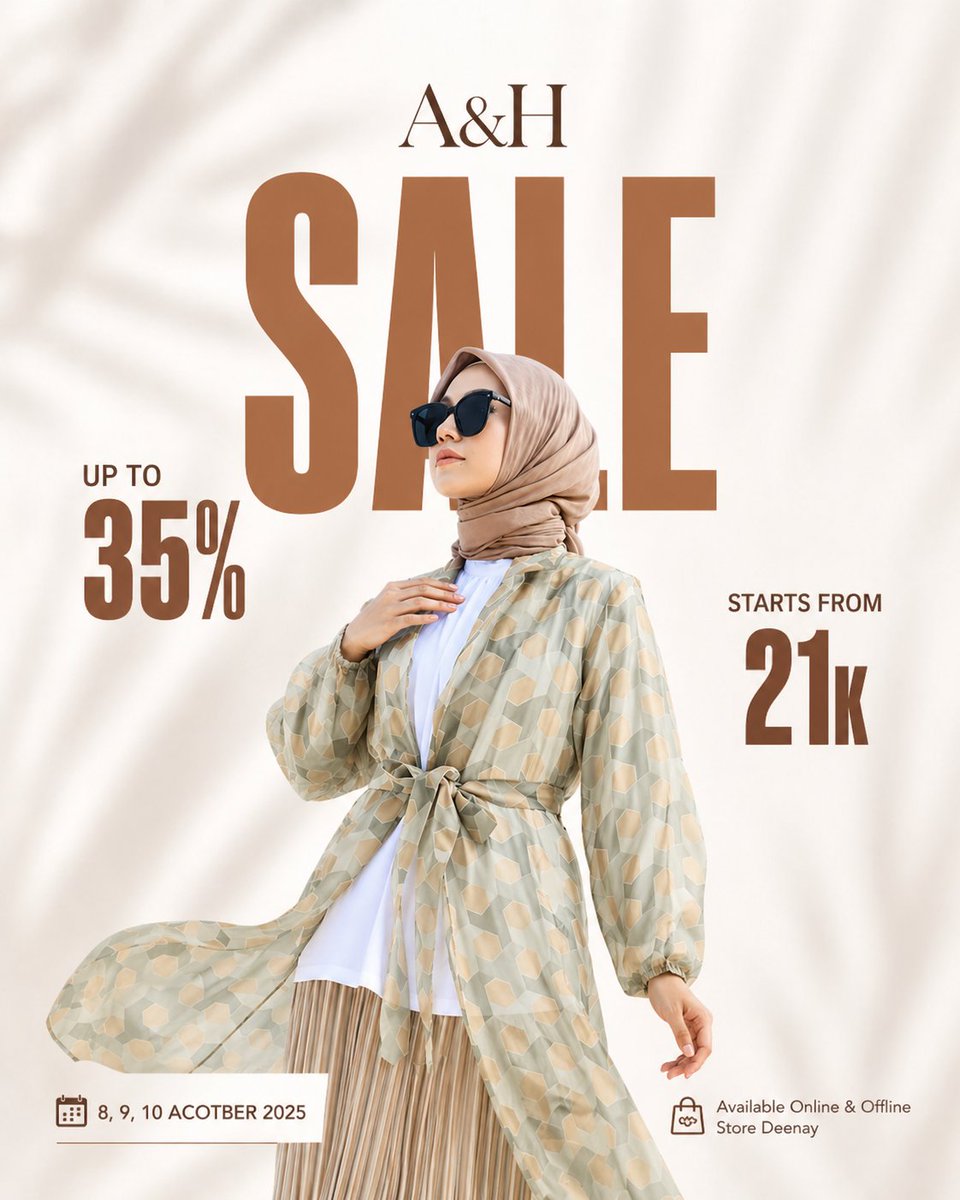 Minimalist Luxury Fashion Sale Poster