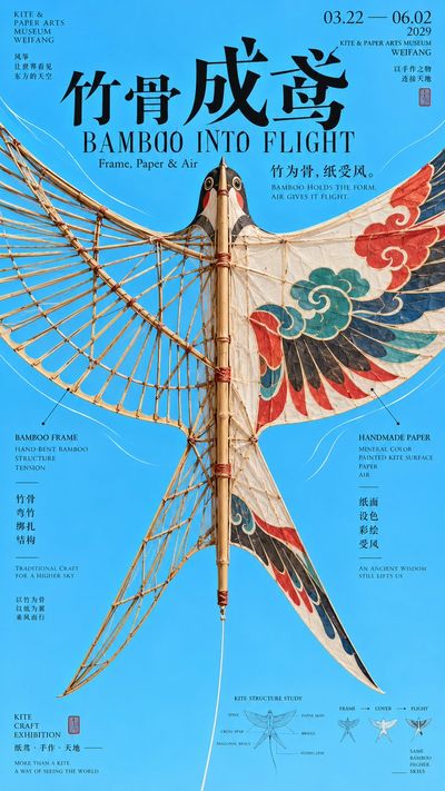 Crafting a Dynamic Editorial Design Cultural Poster with Balance
