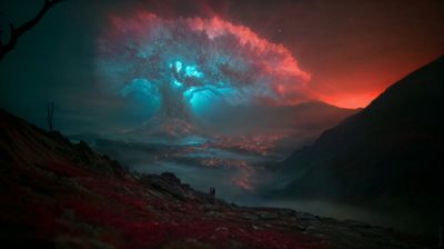 A Celestial Marvel: The Colossal Tree of Nebulae