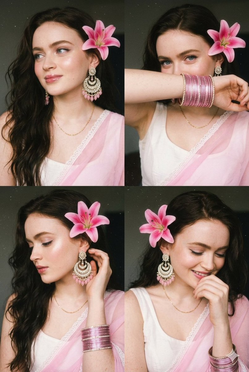 Ethereal Elegance: A Desi Dream in Four Frames
