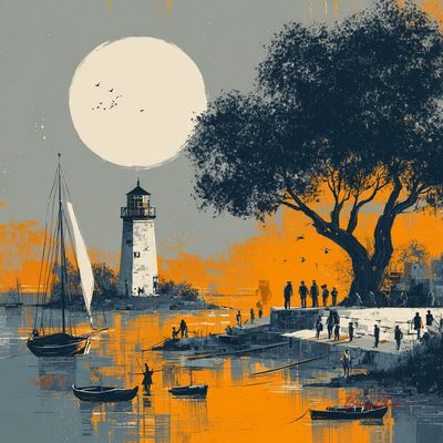 Serene Shores: A Digital Daydream