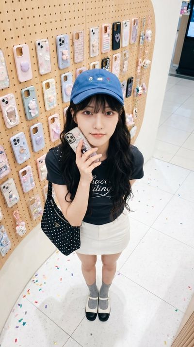 Pastel Phone Cases Under Soft Mall Glow