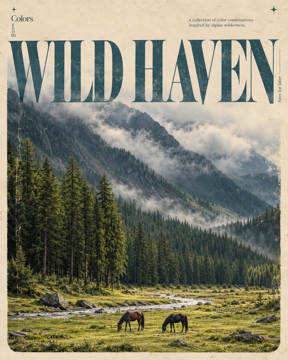 Vintage Editorial Poster Showcases Subject with Oversized Serif Typography