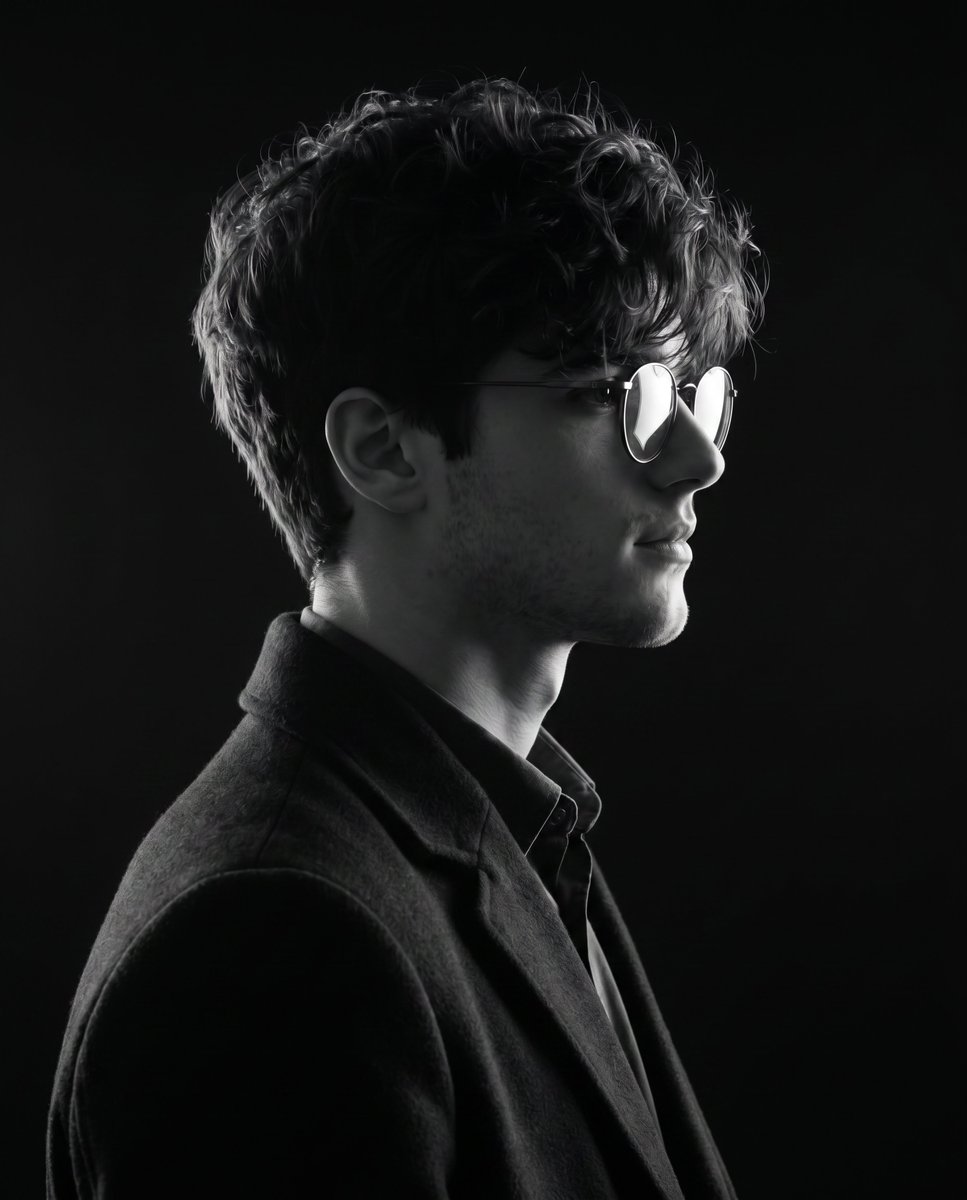 Monochrome Elegance: A Portrait of Simplicity