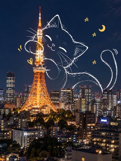 Transforming Reality: A Playful Cat in a Photographic World