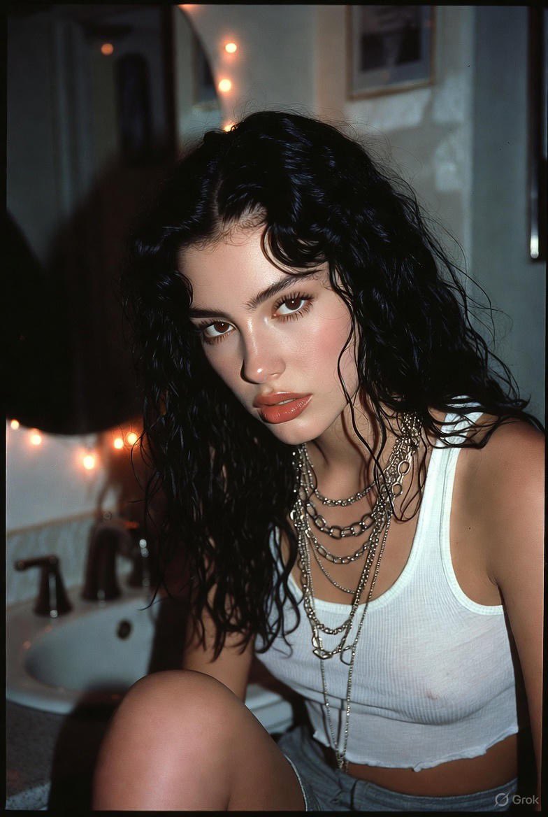 Nostalgic Whispers: A 90s Portrait