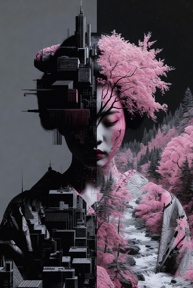 The Duality of Existence: Geisha in Contrast