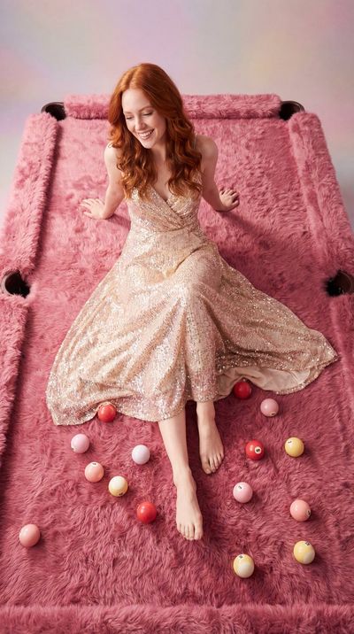 Glamour Meets Play: A Surreal Billiard Fantasy