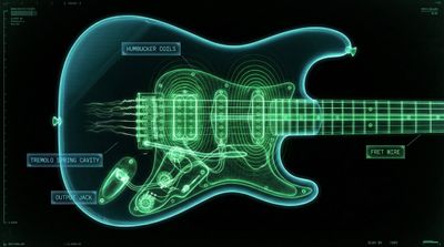Glowing X-Ray of Nano Banana in Cyberpunk Style