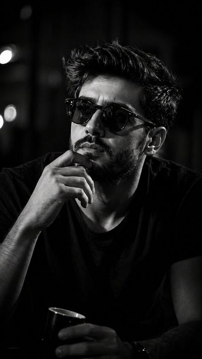 Noir Reflection in Monochrome