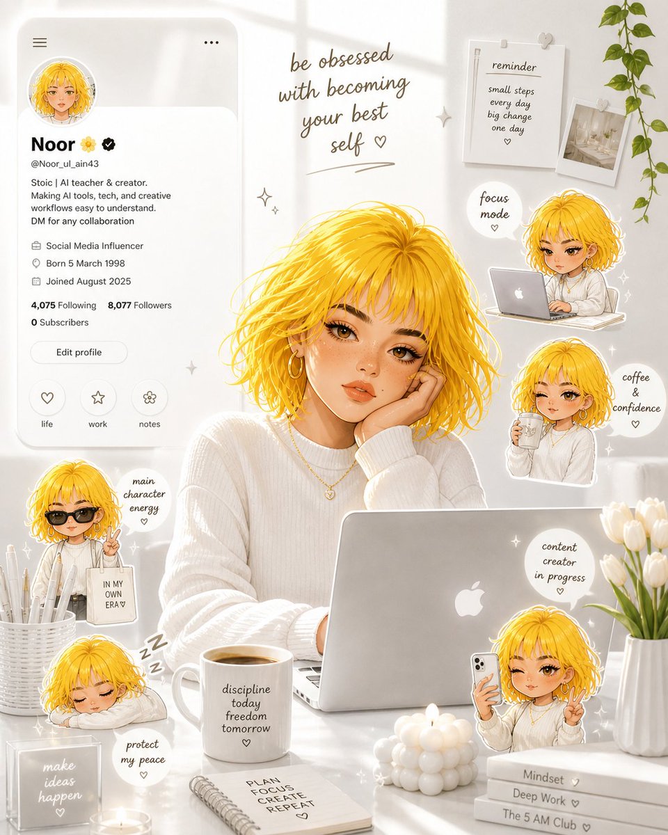 Serene Workspace of a Young Creator