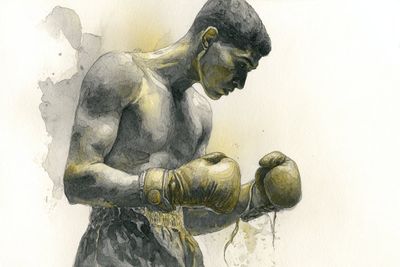 Timeless Sports Legacy in Watercolor
