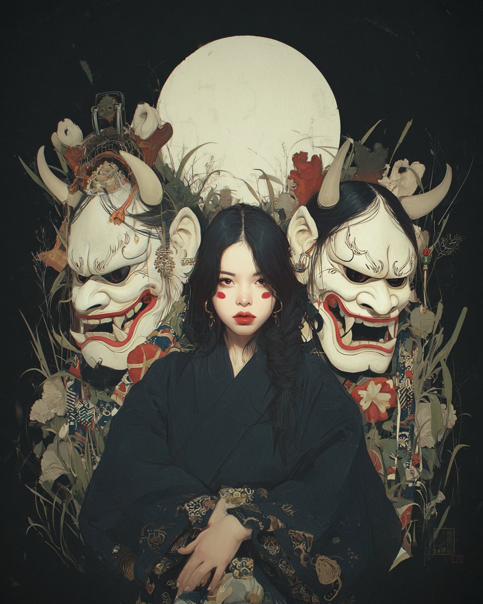 A Haunting Portrait in a Sea of Demons