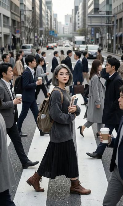 Caught in the Rush: A Moment of Stillness